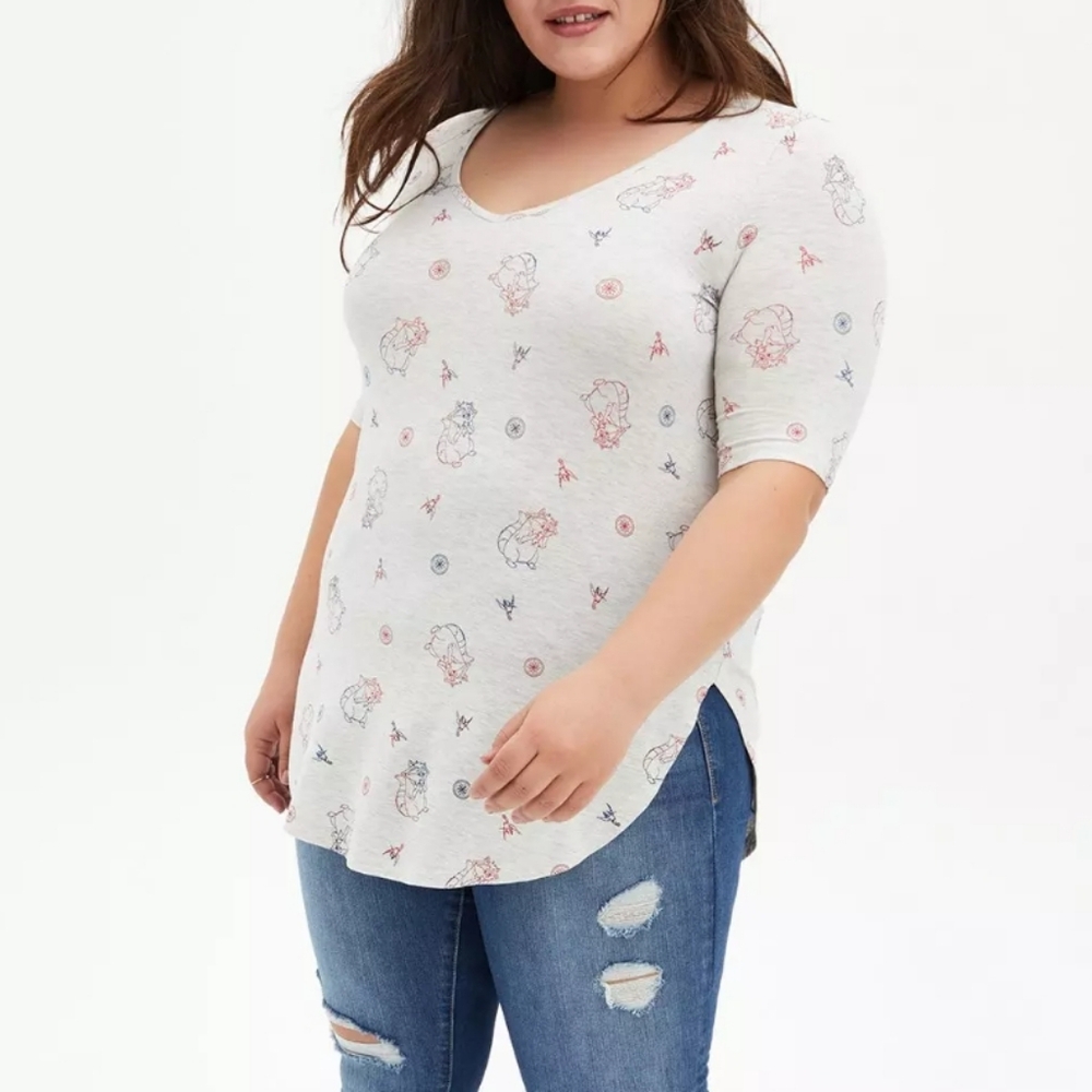 Torrid Super Soft Disney Pocahontas Tunic Size 6 6X